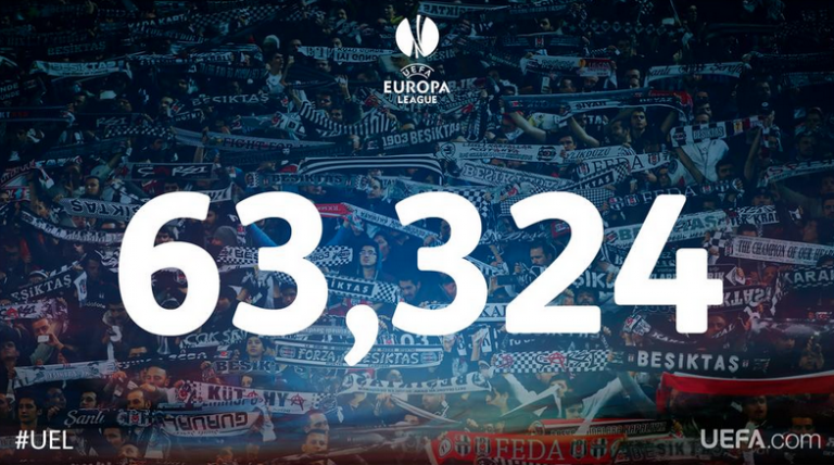 Besiktas beat Liverpool in front of Europa League record crowd of 63,324