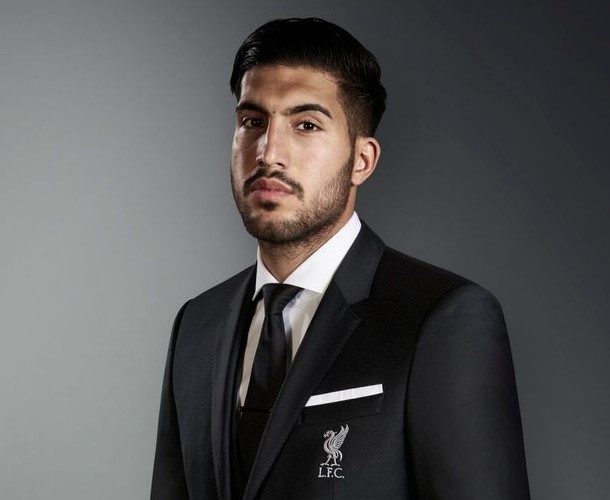 Photo: Emre Can shows off new Liverpool Hugo Boss suits