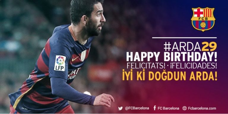 Barcelona fans react to Arda Turan birthday