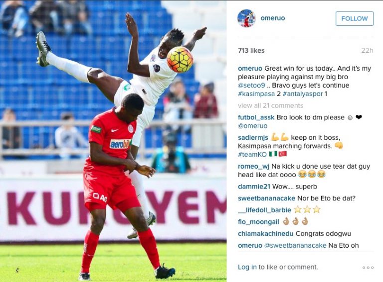 Picture: On-loan Chelsea defender delighted with victory over Samuel Eto’o’s Antalyaspor