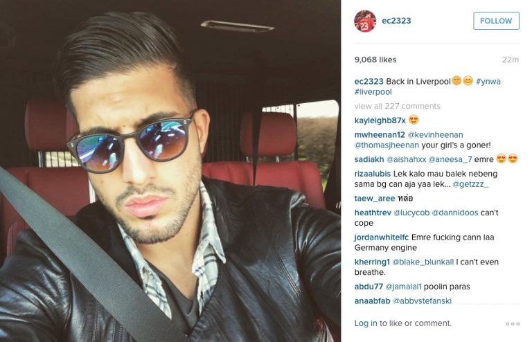 Photo: Emre Can returns to Liverpool in style