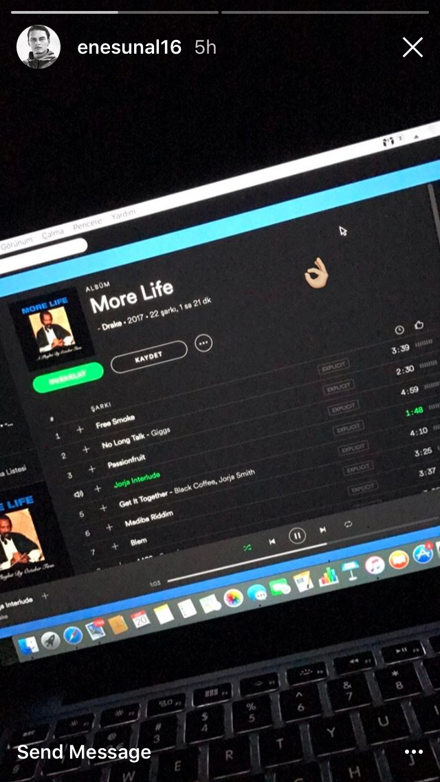 (Image) Man City starlet Enes Unal gives Drake album ‘More Life’ emoji review