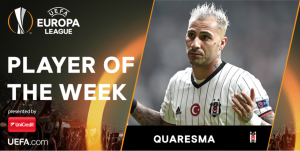 Quaresma UEFA Manchester United Europa League Besiktas