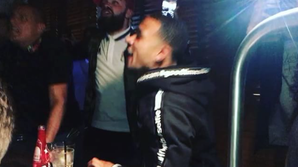 Watch: Winger involved in shisha pipe shame at Man United spotted in Lyon bar celebrating