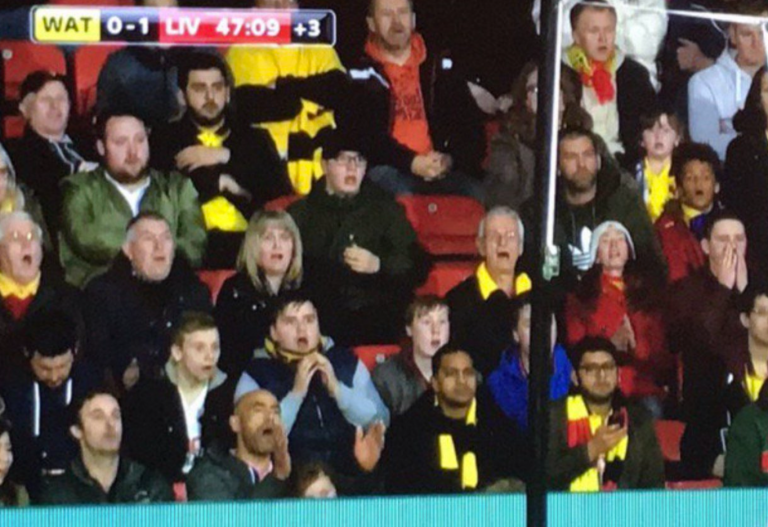 Watch: Watford fans left gobsmacked following Emre Can goal in Liverpool victory