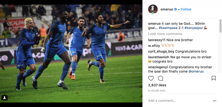 Photo: ‘It can only be God’ – Chelsea loanee responds to first goal of the season in dramatic Super Lig winner