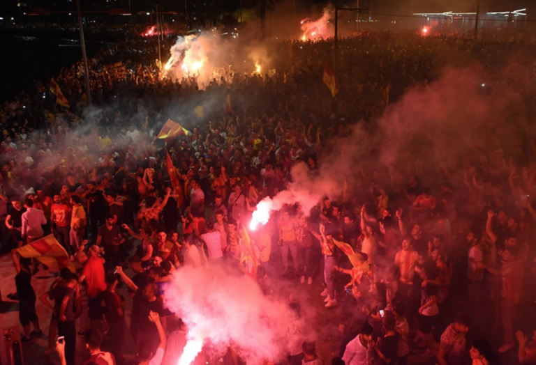 Watch: Goztepe Celebrate 94th Birthday With Izmir Pyro Show