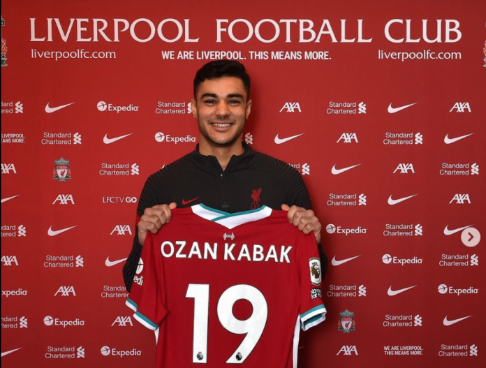 Video: Ozan Kabak nutmegs Liverpool teammate in training ...